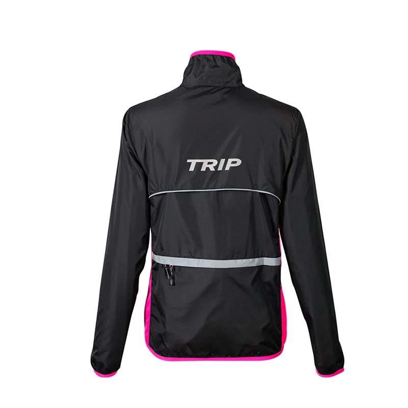 CORTAVIENTO BICI TRIP BLACK/PINK - 2