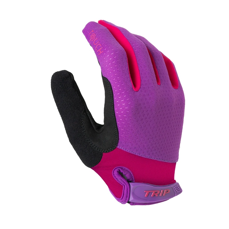 GUANTES BICI LARGOS MUJER TRIP PURPLE/PINK - 1