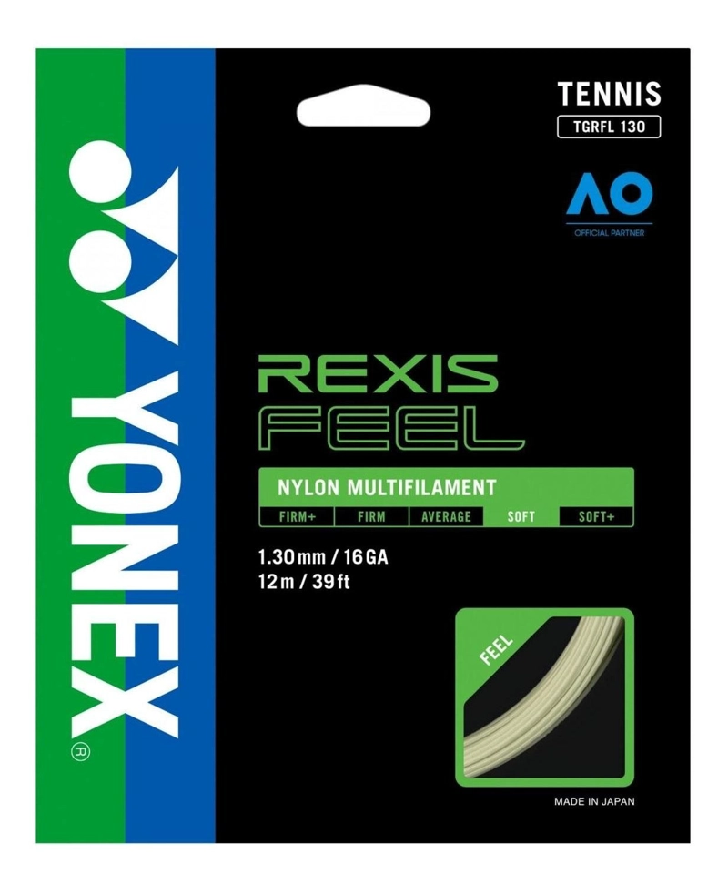 CUERDA DE TENIS YONEX REXIS FEEL 16L/1.30MM NATURAL 12 MTS. - 1