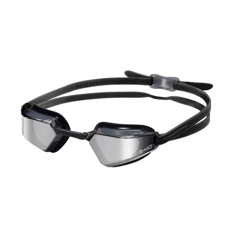 LENTES NATACION SAEKO S71 PHOENIX ESPEJO UV NEGRO - 1