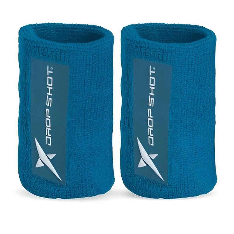 MUÑEQUERA PADEL DROP SHOT CORTA AZUL - 1
