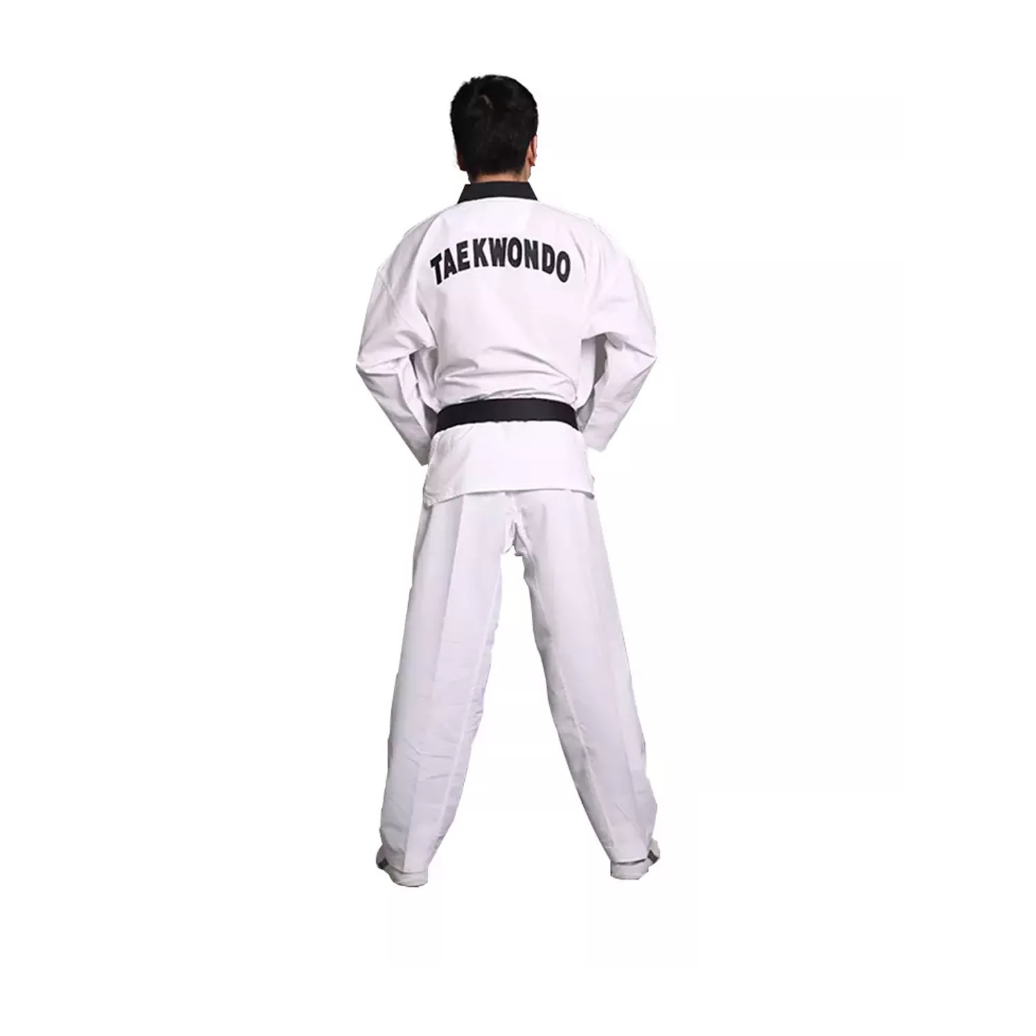 DOBOK ARTES MARCIALES PINE TREE NEW WT BORDADO CUELLO NEGRO C/CINTURON BLANCO - 2