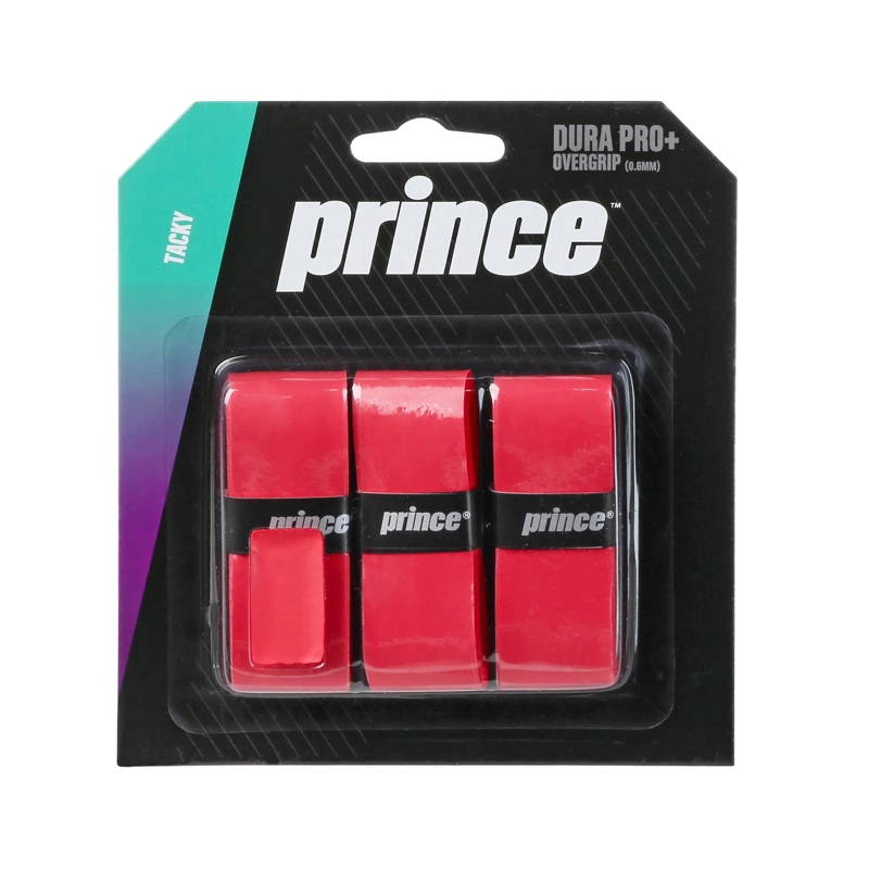 OVERGRIP PRINCE DURAPRO+ ROJO X3 - 1