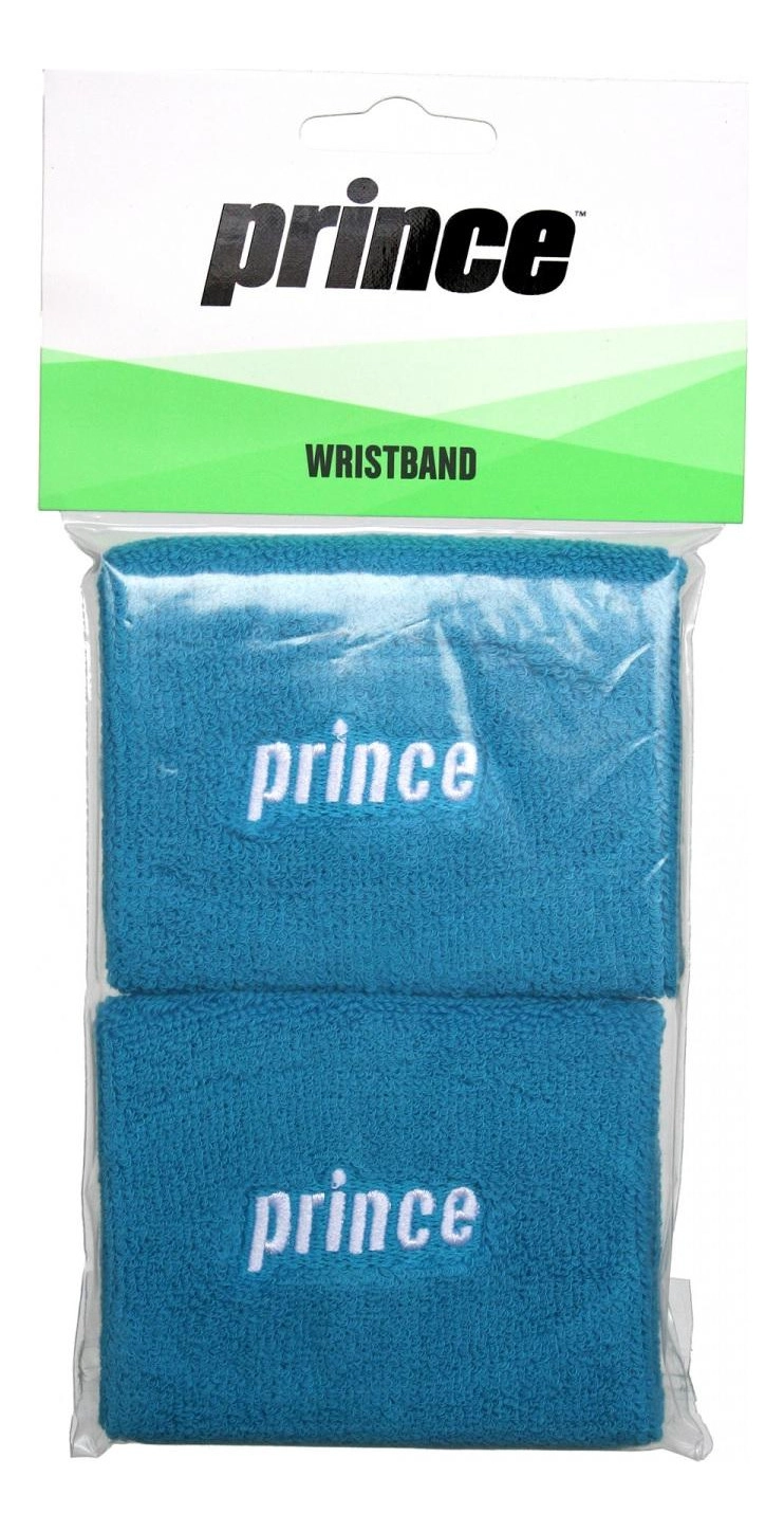 MUÑEQUERA PRINCE AZUL LOGO BLANCO PAR - 1