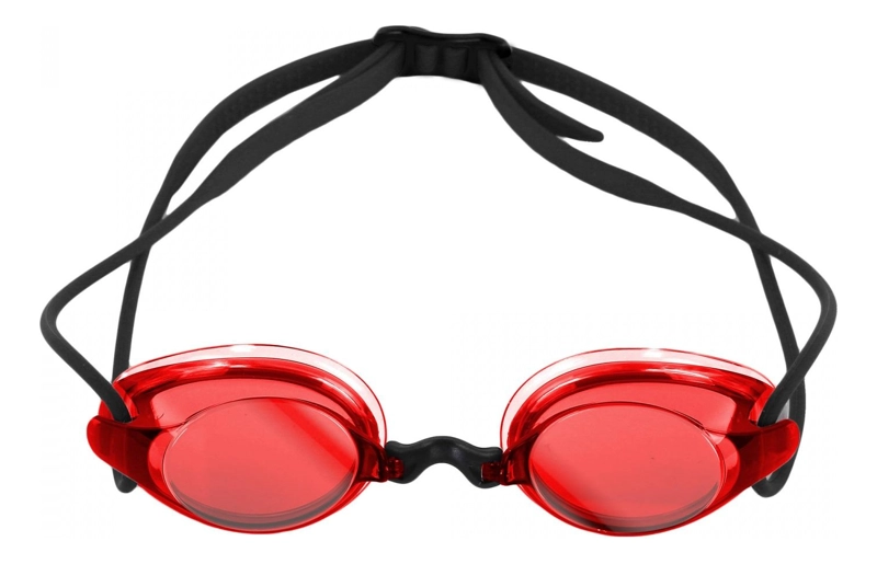 LENTES NATACION SAEKO S62 TORPEDO ROJO/NEGRO - 1