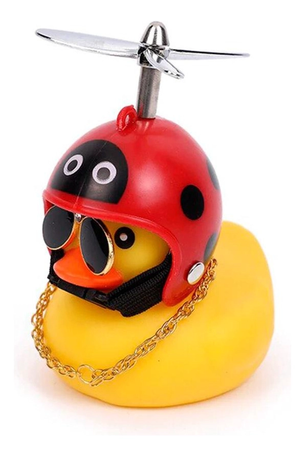 PATITO DE HULE FACHERO PARA TU BICI O CASCO CHINITA - 1