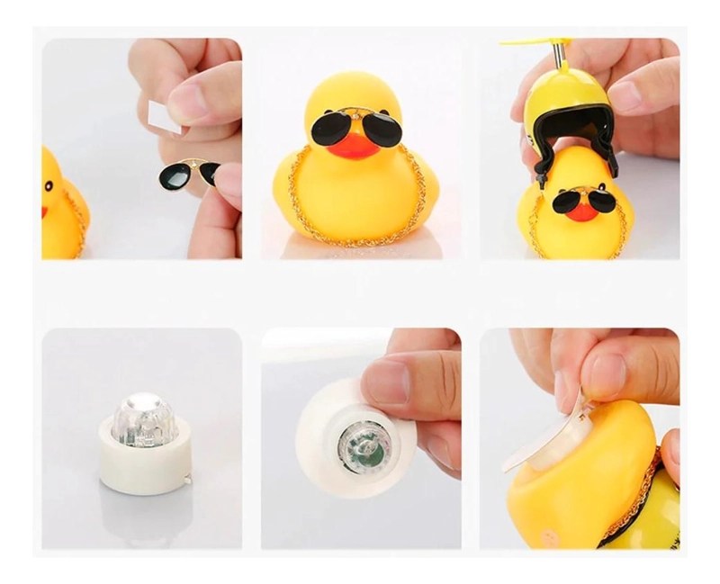 PATITO DE HULE FACHERO PARA TU BICI O CASCO CHINITA - 5