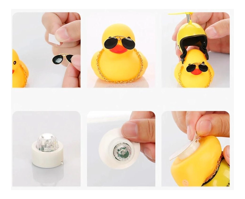 PATITO DE HULE FACHERO PARA TU BICI O CASCO IRON MAN - 5