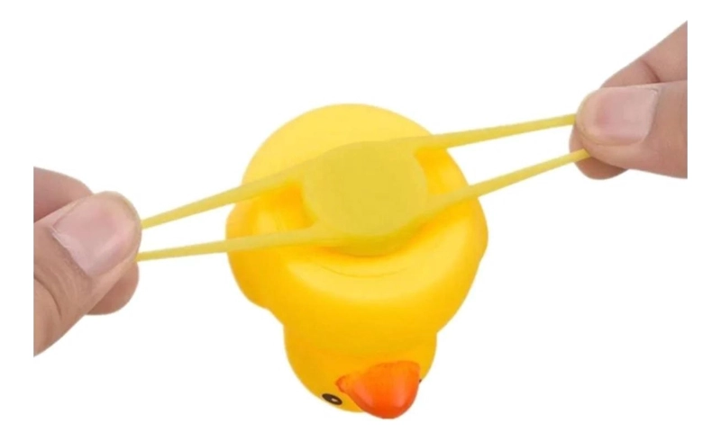 PATITO DE HULE FACHERO PARA TU BICI O CASCO IRON MAN - 6