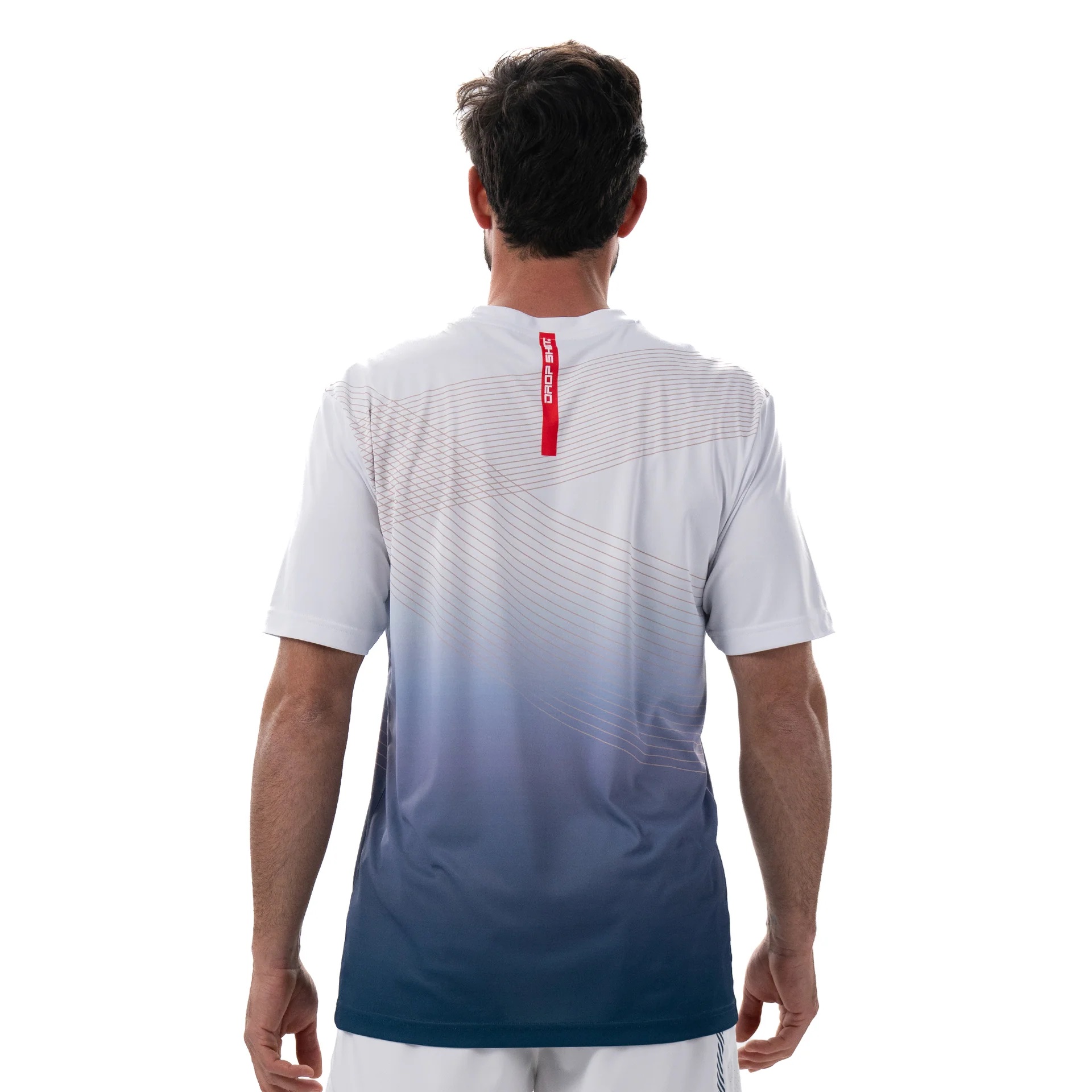 POLERA PADEL HOMBRE DROP SHOT CALUCA BLANCA 2024 - 2