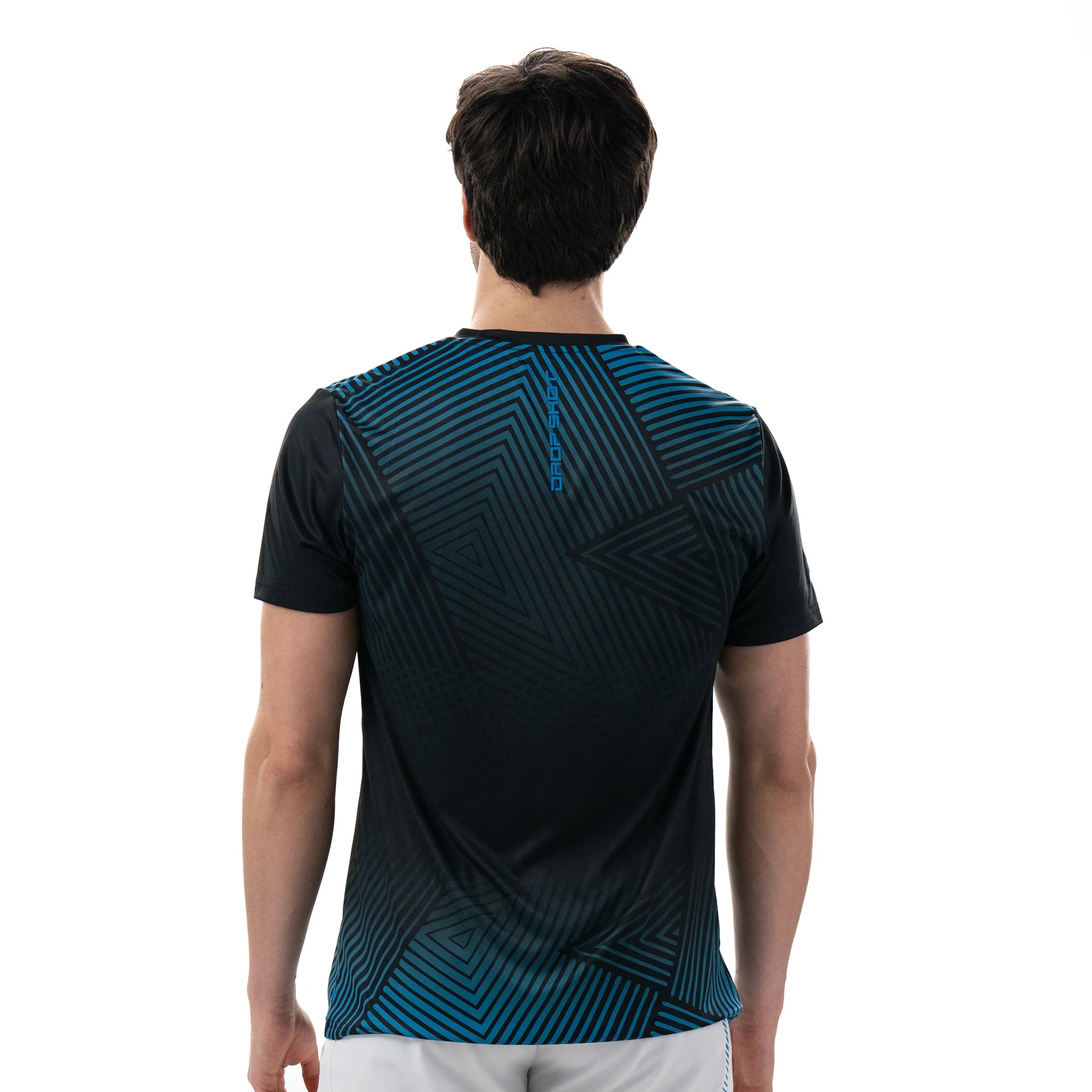 POLERA PADEL UNISEX DROP SHOT ABIAN CAMPA NEGRA 2024 - 2