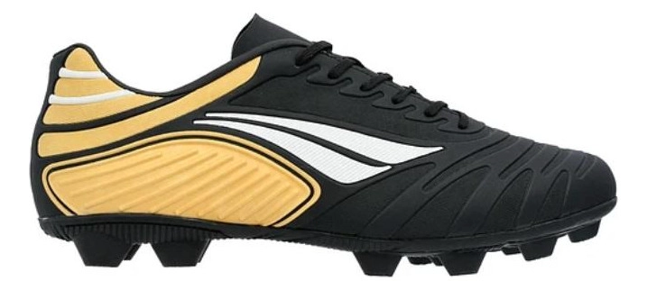 ZAPATO DE FUTBOL PENALTY MATIS Y-2 NEGRO/DORADO - 1