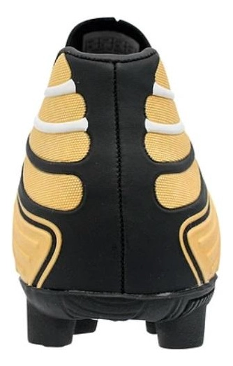 ZAPATO DE FUTBOL PENALTY MATIS Y-2 NEGRO/DORADO - 3