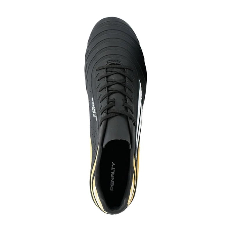 ZAPATO DE FUTBOL PENALTY MATIS Y-2 NEGRO/DORADO - 3