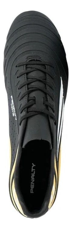 ZAPATO DE FUTBOL PENALTY MATIS Y-2 NEGRO/DORADO - 4