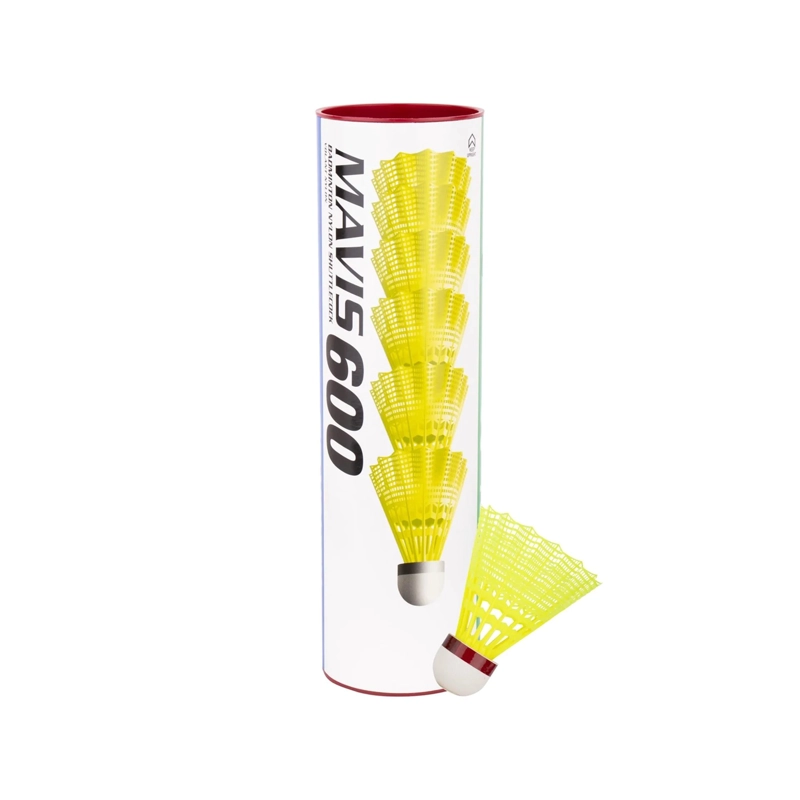 PLUMILLA DE BADMINTON YONEX MAVIS 600P FAST AMARILLA X6 - 1