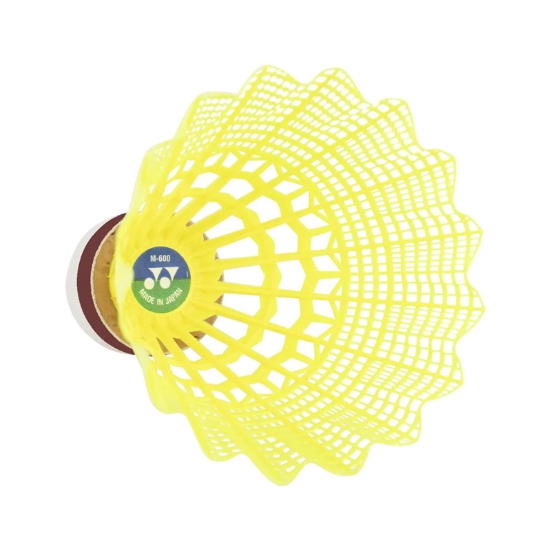 PLUMILLA DE BADMINTON YONEX MAVIS 600P FAST AMARILLA X6 - 3