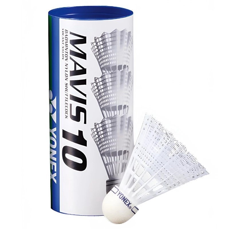 PLUMILLA DE BADMINTON YONEX MAVIS MEDIUM 10BP BLANCA X3 - 2