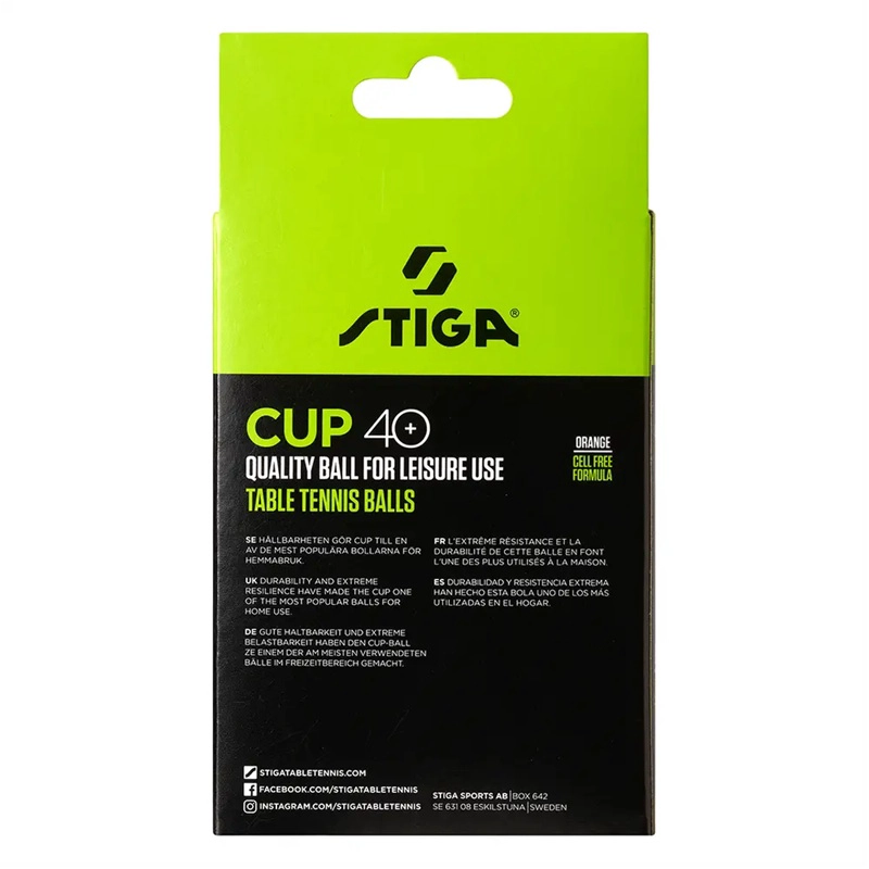 PELOTA DE TENIS DE MESA STIGA CUP 40+ NARANJA X12 - 2