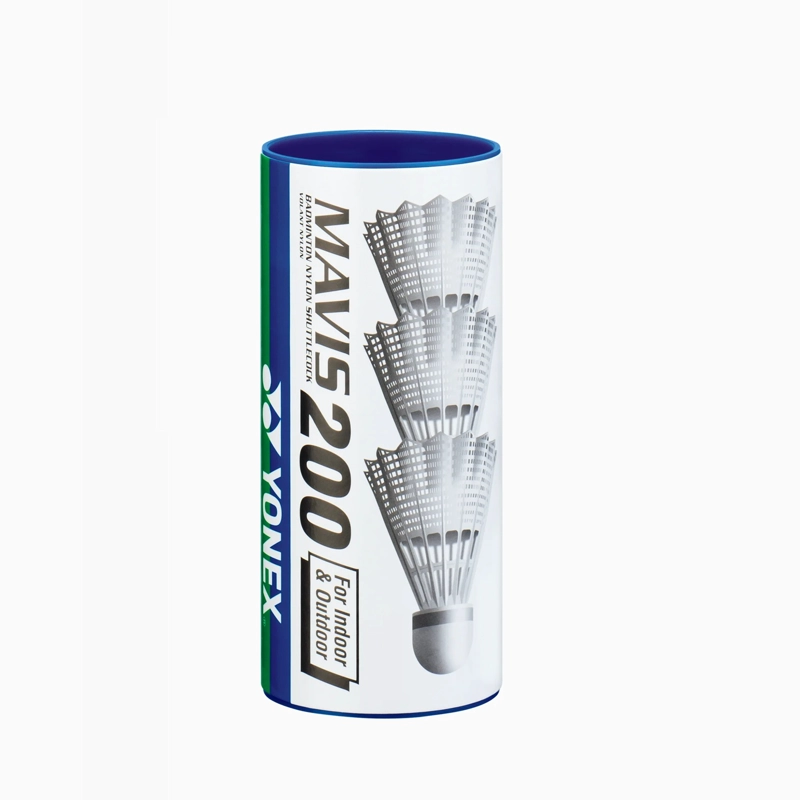 PLUMILLA DE BADMINTON YONEX MAVIS 200B MEDIUM WHITE X3 - 1