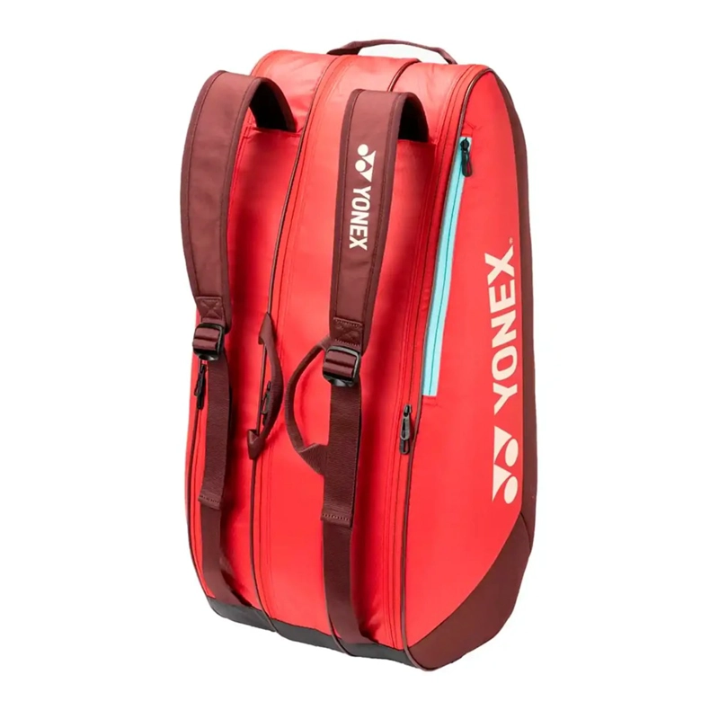 BOLSO RAQUETERO TENIS YONEX TEAM 42529 RUBY RED 9 RAQUETAS - 2