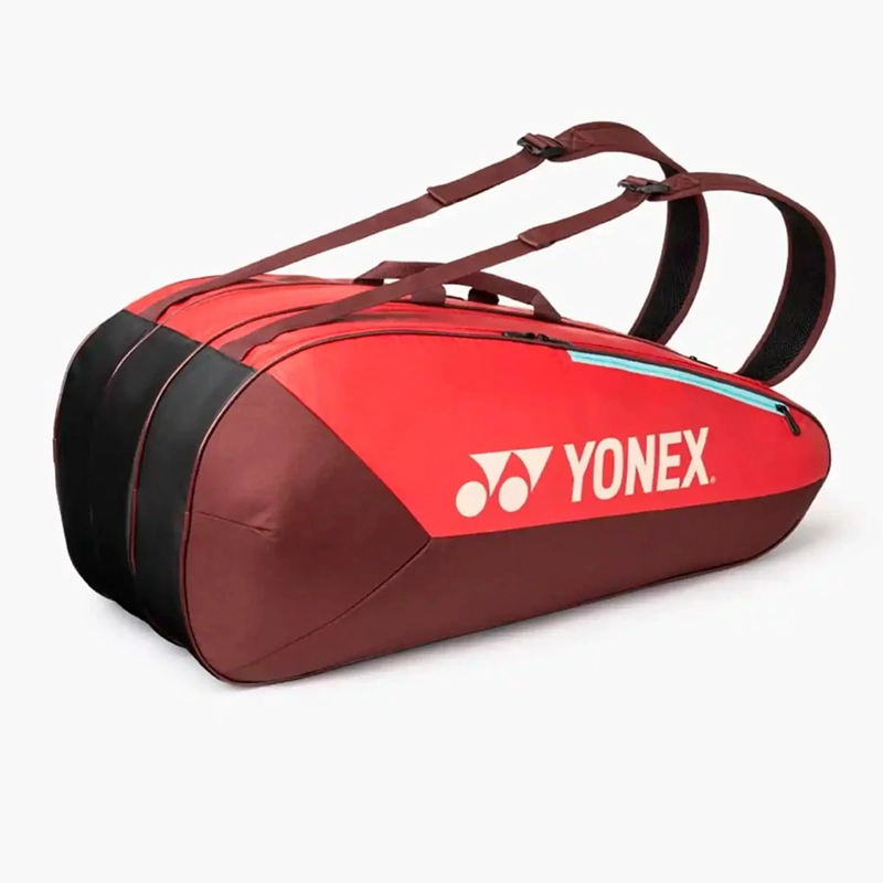 BOLSO RAQUETERO TENIS YONEX TEAM 42529 RUBY RED 9 RAQUETAS - 3