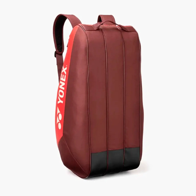 BOLSO RAQUETERO TENIS YONEX TEAM 42529 RUBY RED 9 RAQUETAS - 4