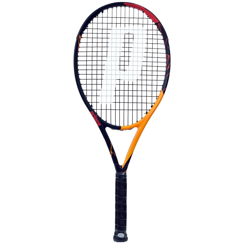 RAQUETA DE TENIS PRINCE BANDIT BLACK ORANGE 110 G3 255 GRS. - 1