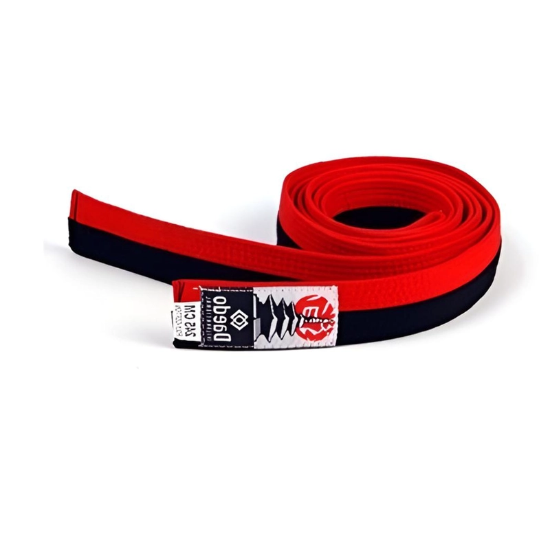 CINTURON POOM DAEDO ROJO-NEGRO 260 CMS. - 2