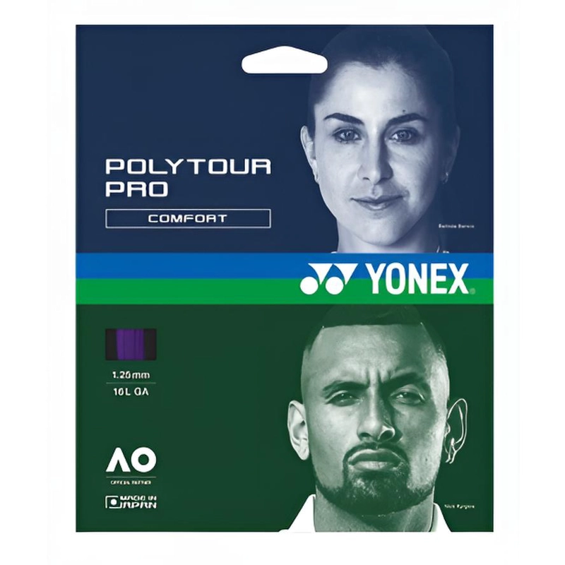 CUERDA TENIS YONEX POLYTOUR PRO 16L/1.25MM 12 MT MNIGHT PURP - 1