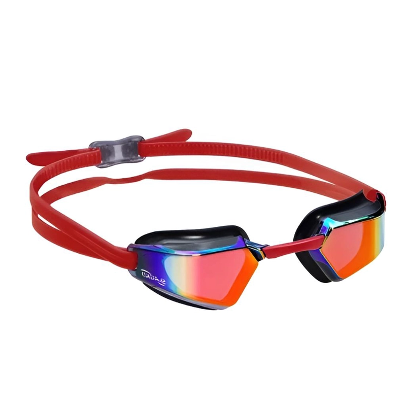 LENTES DE NATACION SAEKO PHOENIX ESPEJO UV NEGRO-ROJO - 2