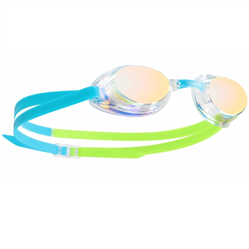 LENTES NATACION SAEKO S9UV SPRINT MIRROR CLEAR-BLUE-GREEN - 2