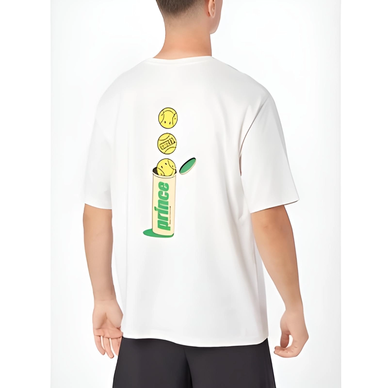 POLERA PRINCE X SMILEY BALL CAN BLANCA - 2