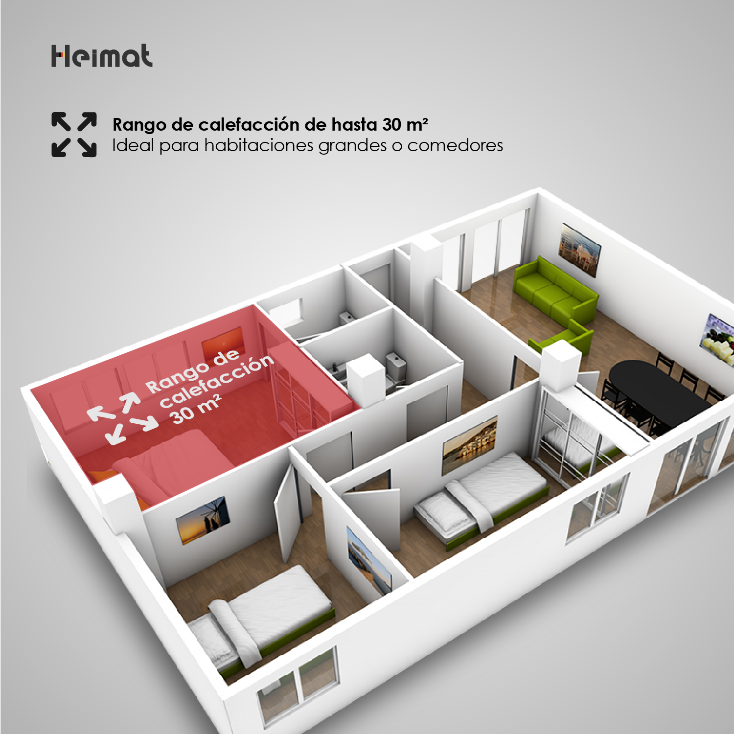 ESTUFA ELE CTRICA CON WIFI CALEFACTOR INFRARROJO HC-90 HEIMAT - 6