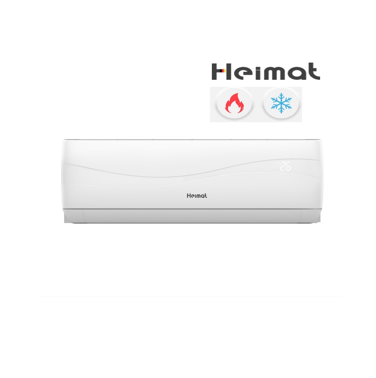 AIRE ACONDICIONADO SPLIT MURO HEIMAT 12000 BTU FRÍO/CALOR INVERTER - 1