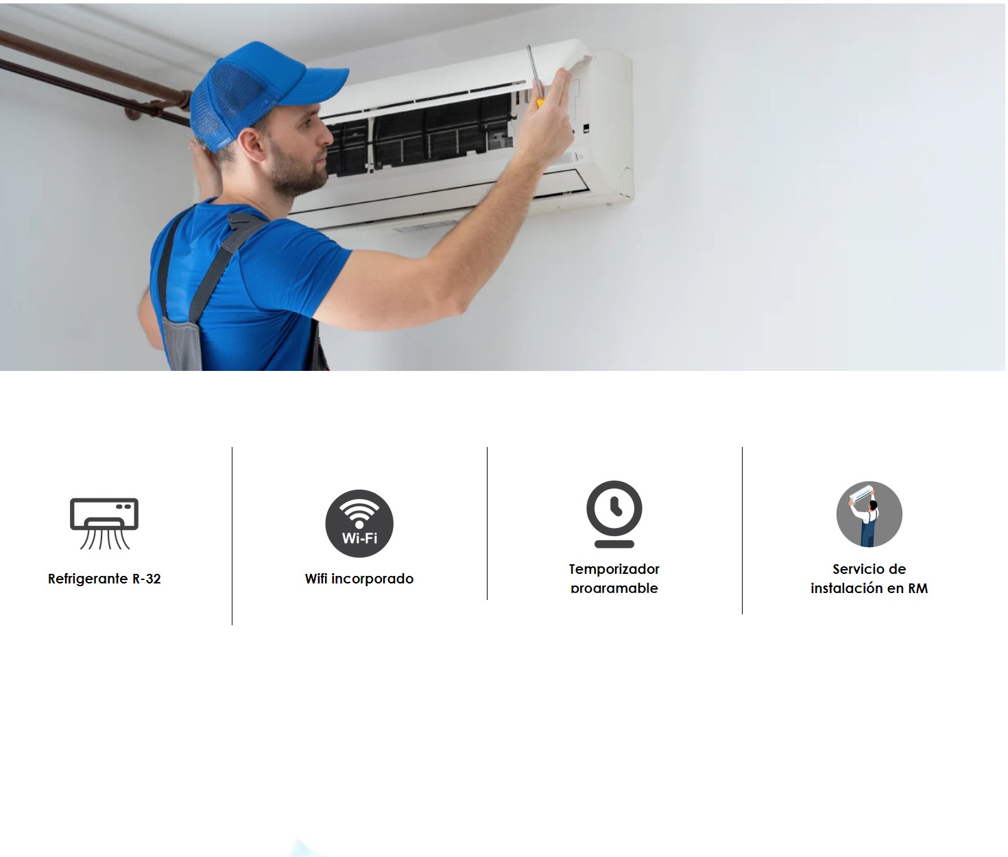 AIRE ACONDICIONADO SPLIT MURO HEIMAT 12000 BTU FRÍO/CALOR INVERTER - 3