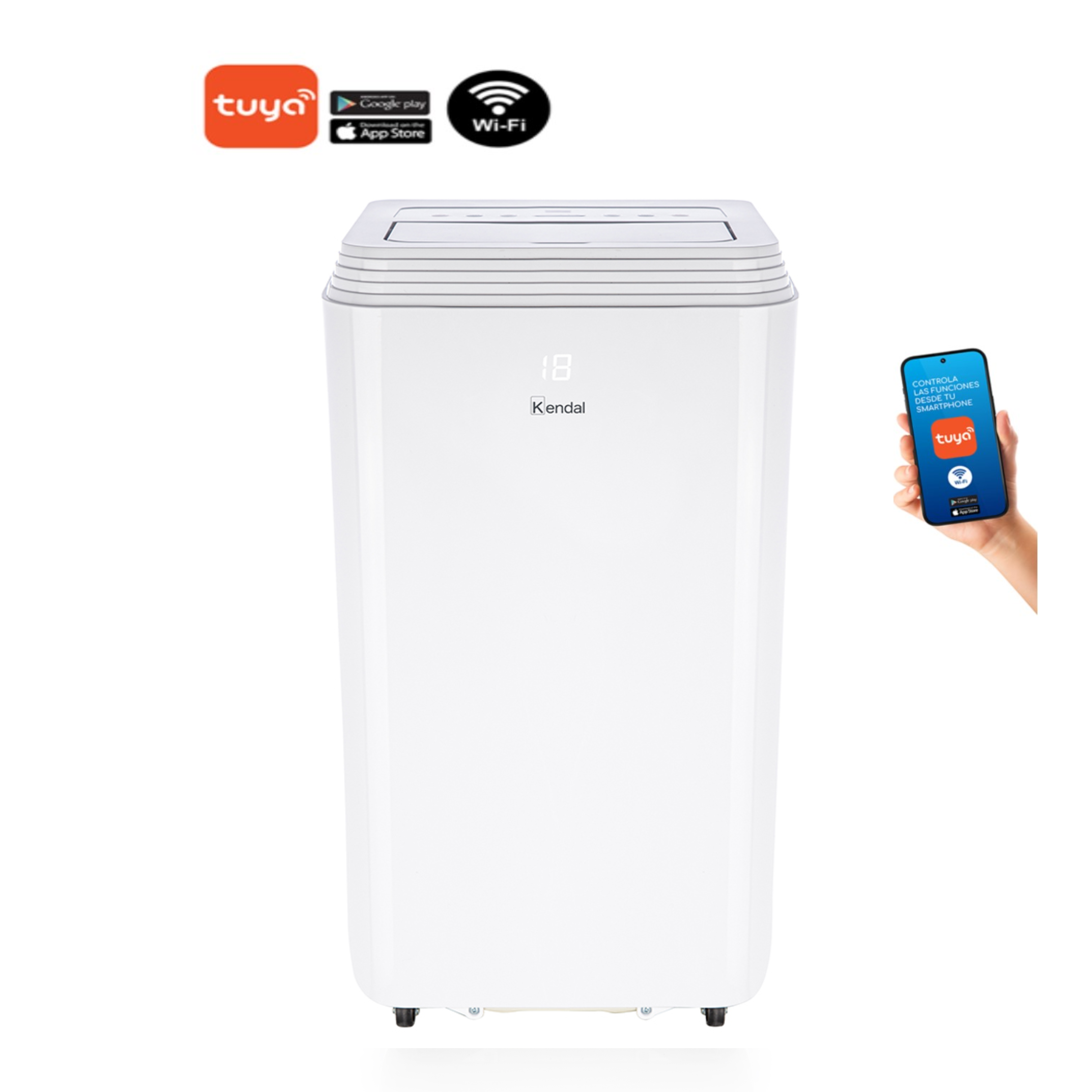 AIRE ACONDICIONADO PORTÁTIL EVOLUTION BLANCO WIFI 9000 BTU - 2