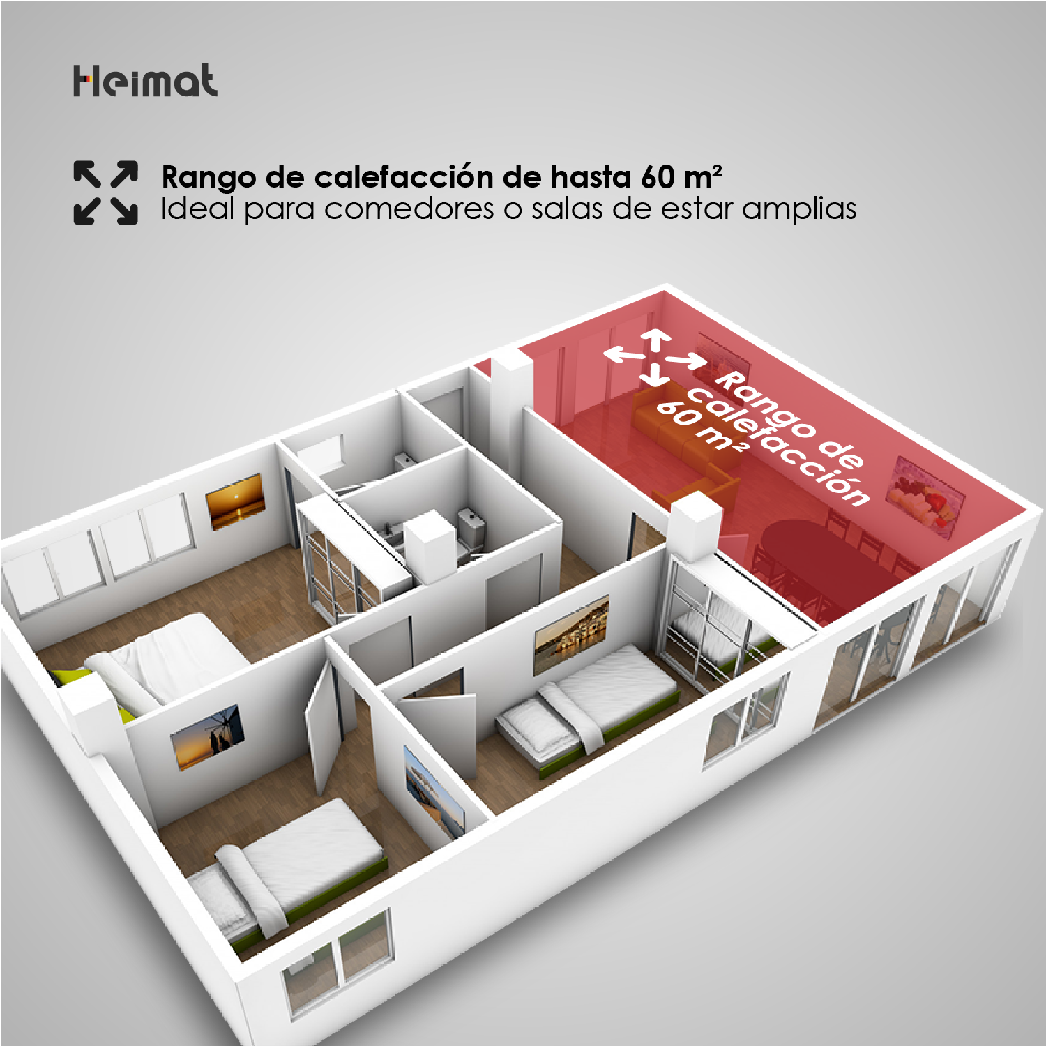 ESTUFA A GAS HEIMAT PARA CILINDROS DE 5 KILOS - 7