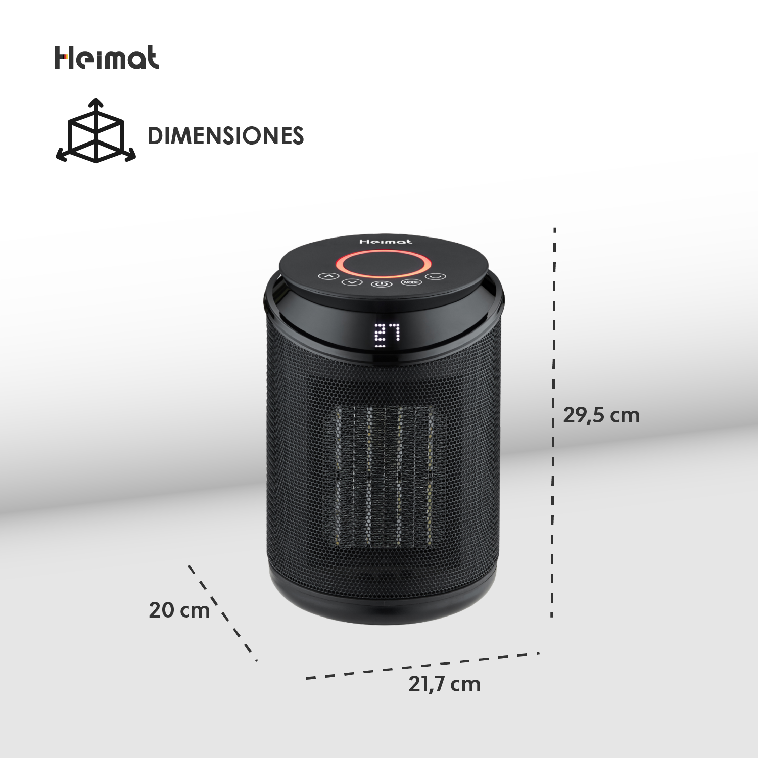 ESTUFA ELE CTRICA CALEFACTOR DIGITAL PTC ELEGANT - 4