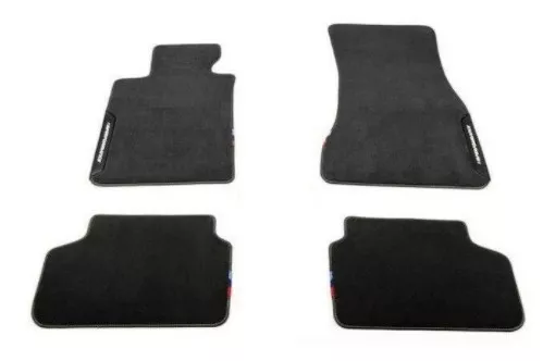 JUEGO 4 ALFOMBRAS BMW PISO M PERFORMANCE ORIGINALES - 1