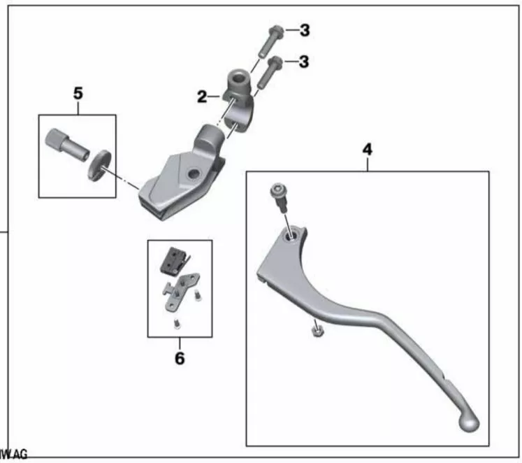 MANETA MANILLA EMBRAGUE ORIGINAL BMW G310 - 1