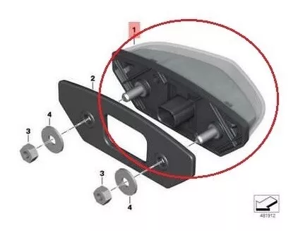 FOCO TRASERO ORIGINAL BMW G310R G310GS - 1