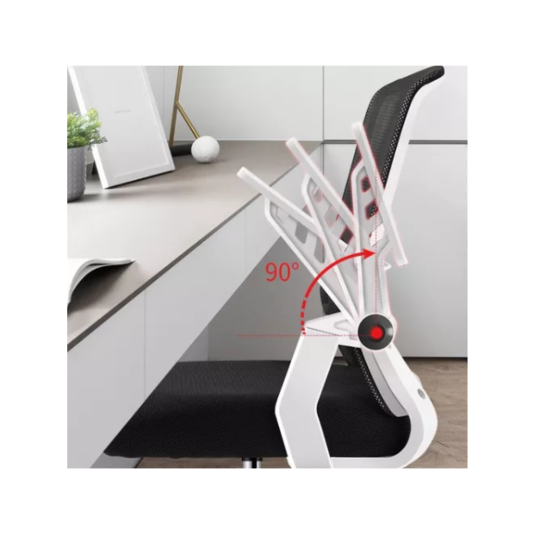 SILLA ESCRITORIO CRUSEC EJECUTIVA ERGONÓMICA NEGRA OFICINA CON TAPIZADO MESH - 4