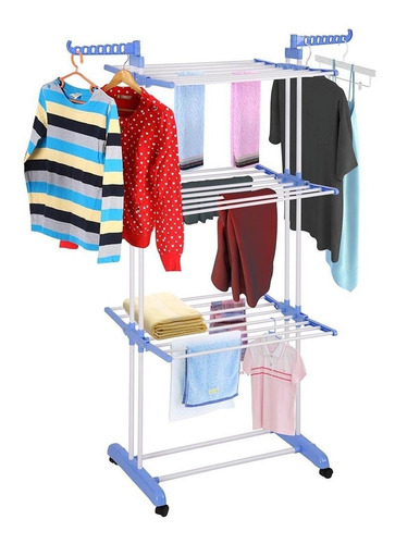 Tendedero Organizador Colgador Ropa Plegable 3 N - 1