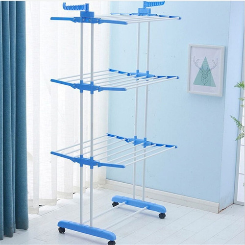 Tendedero Organizador Colgador Ropa Plegable 3 N - 4