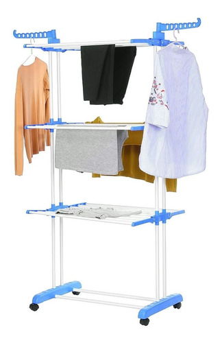 Tendedero Organizador Colgador Ropa Plegable 3 N - 5
