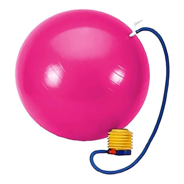PELOTA BALON YOGA 75 CM PILATES CON INFLADOR - 1