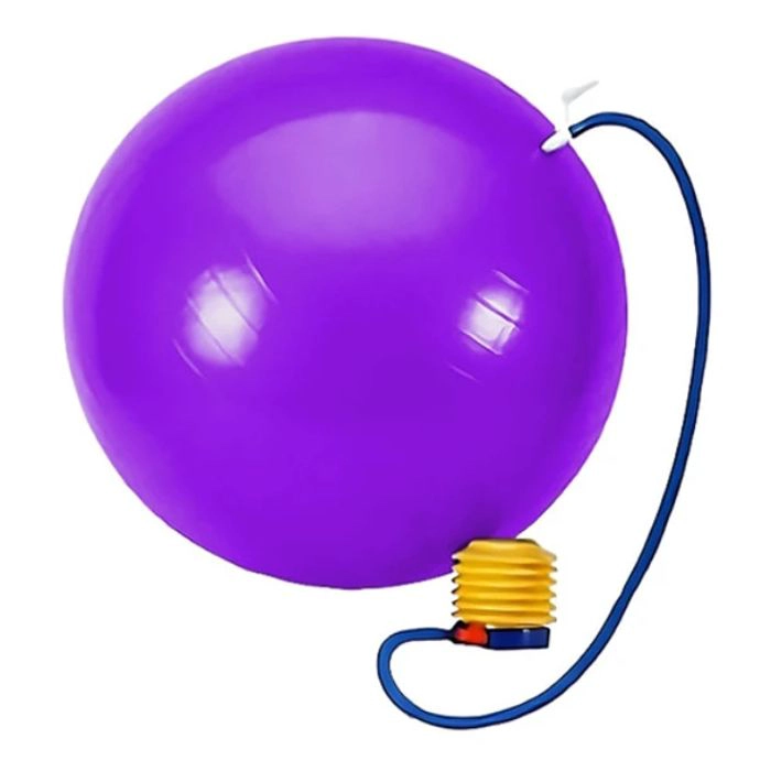 PELOTA BALON YOGA 75 CM PILATES CON INFLADOR - 1