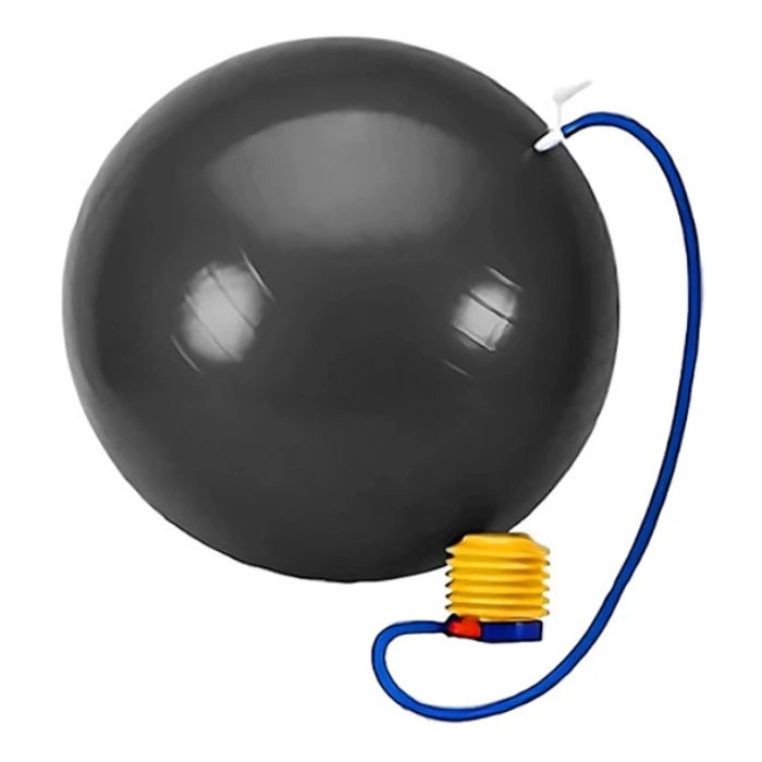 PELOTA BALON YOGA 75 CM PILATES CON INFLADOR - 1