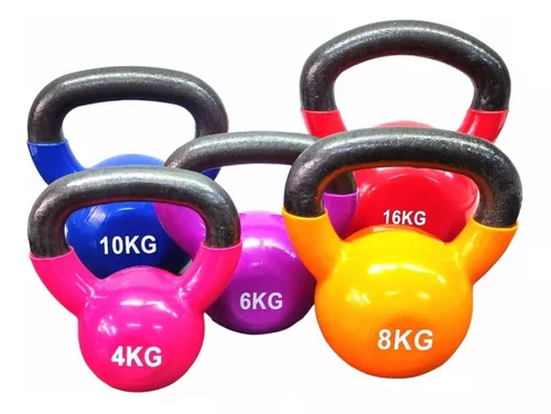 PESA RUSA CRUSEC 8 KG KETTLEBELL ACERO Y VINILO - 2